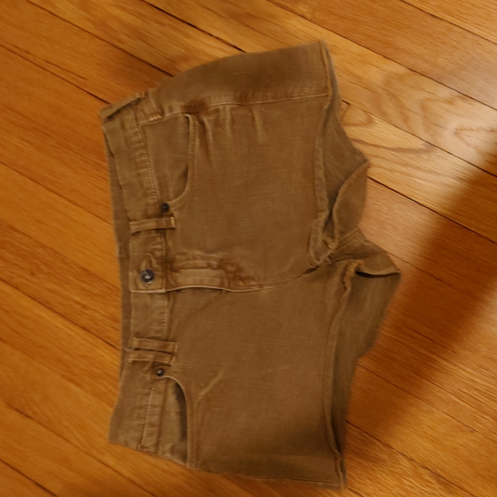 Madewell cutoff denim shorts washed brown sz 26